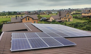 Saulės baterijos privačiam namui Šiauliuose